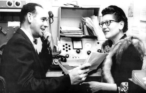 Sonoma Mayor Joan McGrath was featured by United Press International in this 1959 photo with George N. Mairie-Victoire, a representative of the French government, as they conversed by phone with the mayor of Chambolle-Musigny, Sonomas sister city in France on the eve of the Valley of the Moon Vintage Festival.