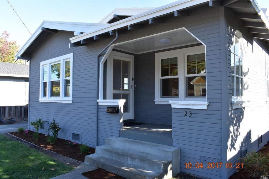 23 Cherry St. is a two bedroom one bathroom West Petaluma bungalow on the market for $585,000. Take a peek inside! Property listed by Jacqueline Nordquist, Keller Williams Realty, kw.com, 707-889-2600. (Courtesy of NORCAL MLS)