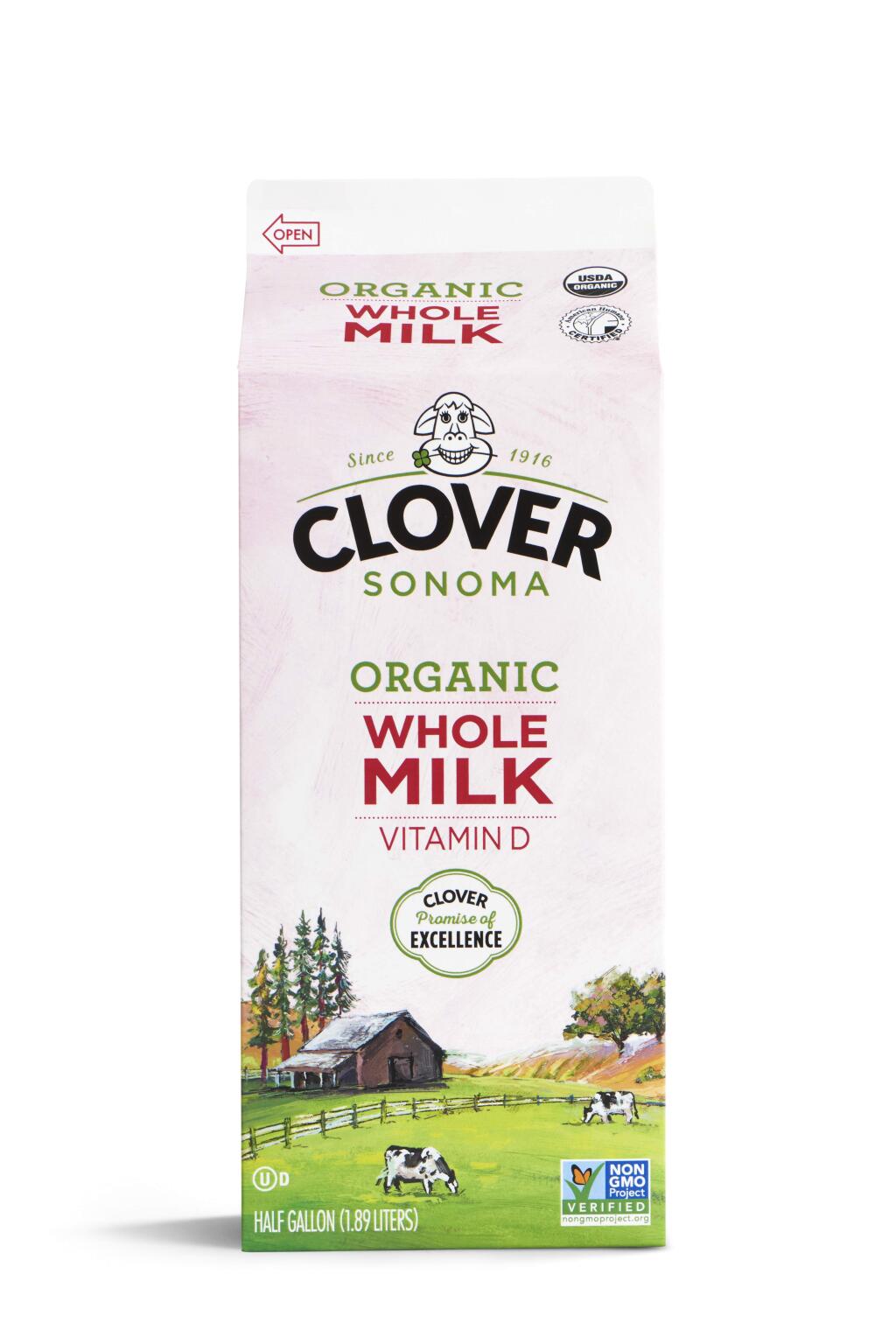 Clover Sonoma plans to change the liner of its organic milk cartons. (Courtesy Photo)