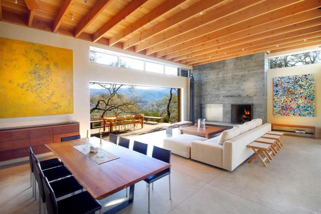 12550 Henno Road is a two bedroom three bathroom ultra-modern luxury home on the market Glen Ellen for $4,950,000. Take a peek inside! Property listed by Holly Bennett/ Sotheby's International Realty, hollybennett.com, (707) 935-2500. (Courtesy NORCAL MLS)