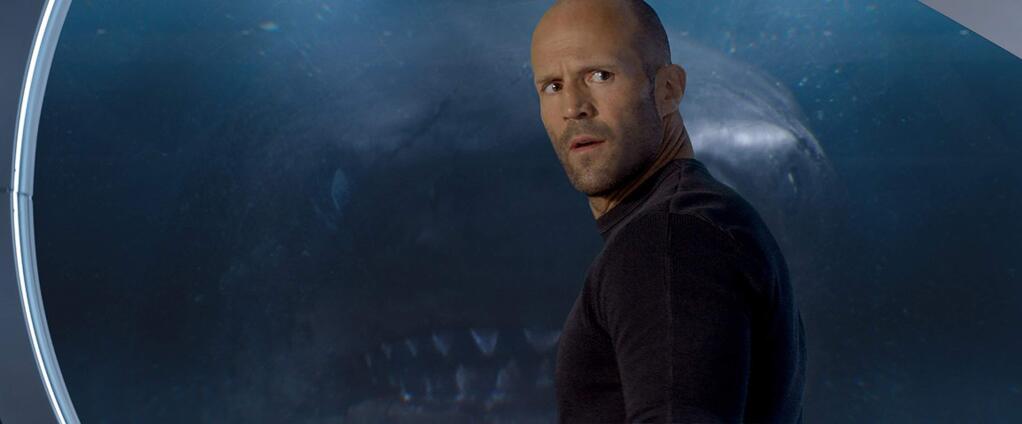 Jason Statham stars a deep-sea rescue diver who is called upon to rescue the crew of a deep-sea submersible that has been attacked by a prehistoric 75-foot-long shark known as the Megalodon in'The Meg.' (Warner Bros. Pictures)
