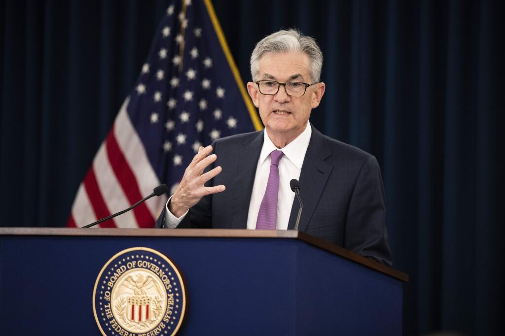 Federal Reserve Chairman Jerome Powell speaks during a news conference following a two-day Federal Open Market Committee meeting in Washington, Wednesday, June 19, 2019. (AP Photo/Manuel Balce Ceneta)