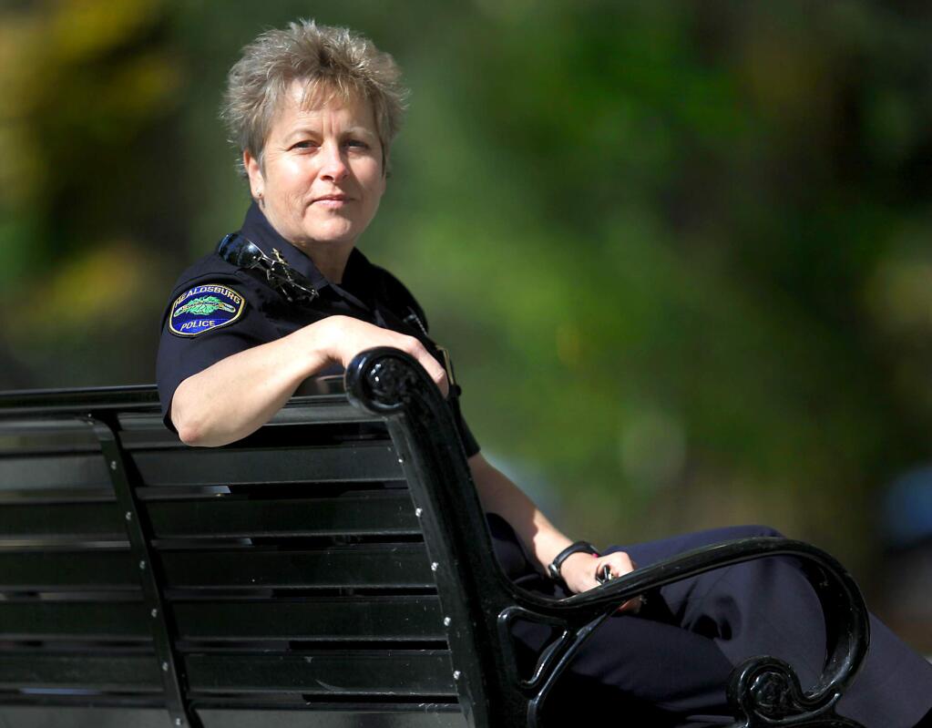 Susan Jones, pictured in 2010 when she was the police chief of Healdsburg. (Kent Porter / The Press Democrat )