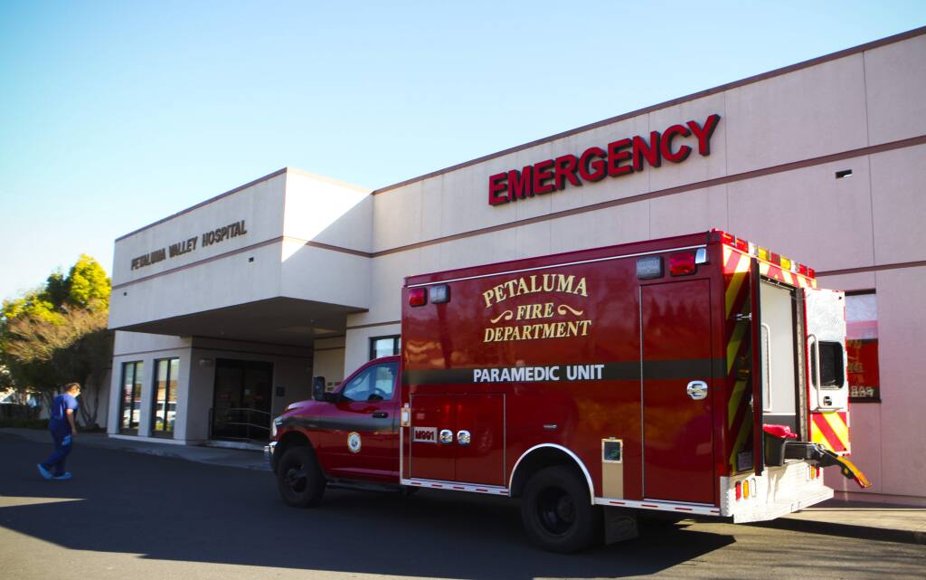 Petaluma, CA, USA. Tuesday, February 18, 2020._ The Petaluma Valley Hospital on McDowell Boulevard in East Petaluma. (CRISSY PASCUAL/ARGUS-COURIER STAFF)