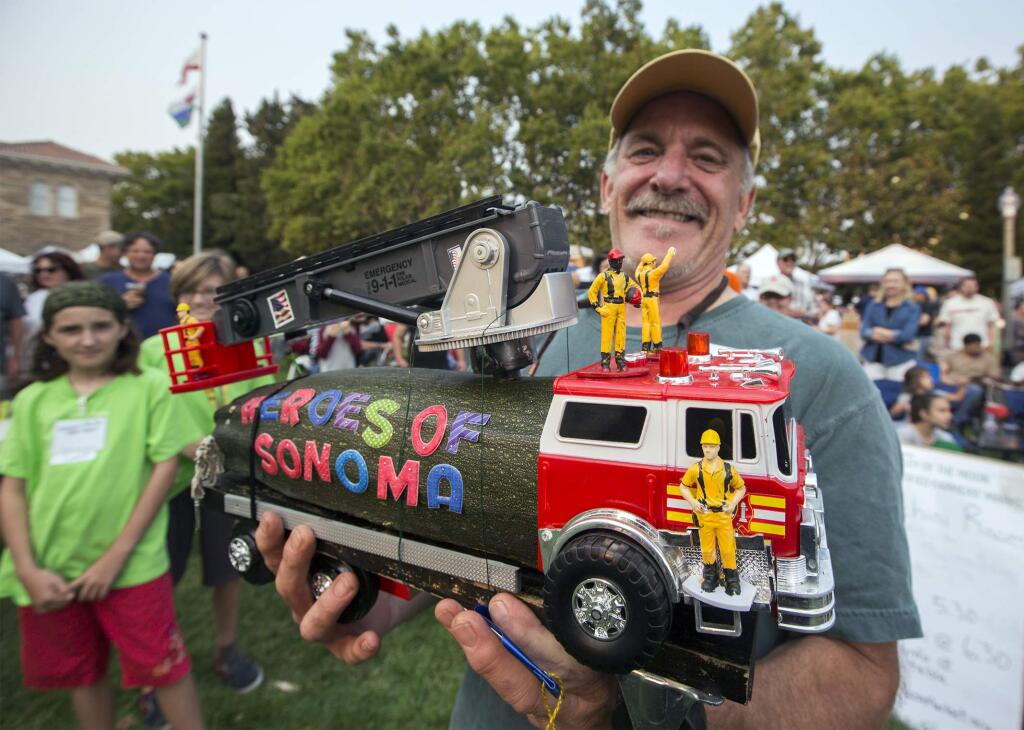 Bob Frayer didn't win the race, but he won the Judges Choice with his entry called 'Heroes of Sonoma' in 2018. (Photo by Robbi Pengelly/Index-Tribune)