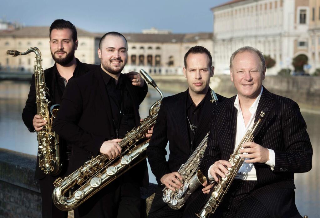 The Italian Saxophone Quartet celebrates its 34th year.