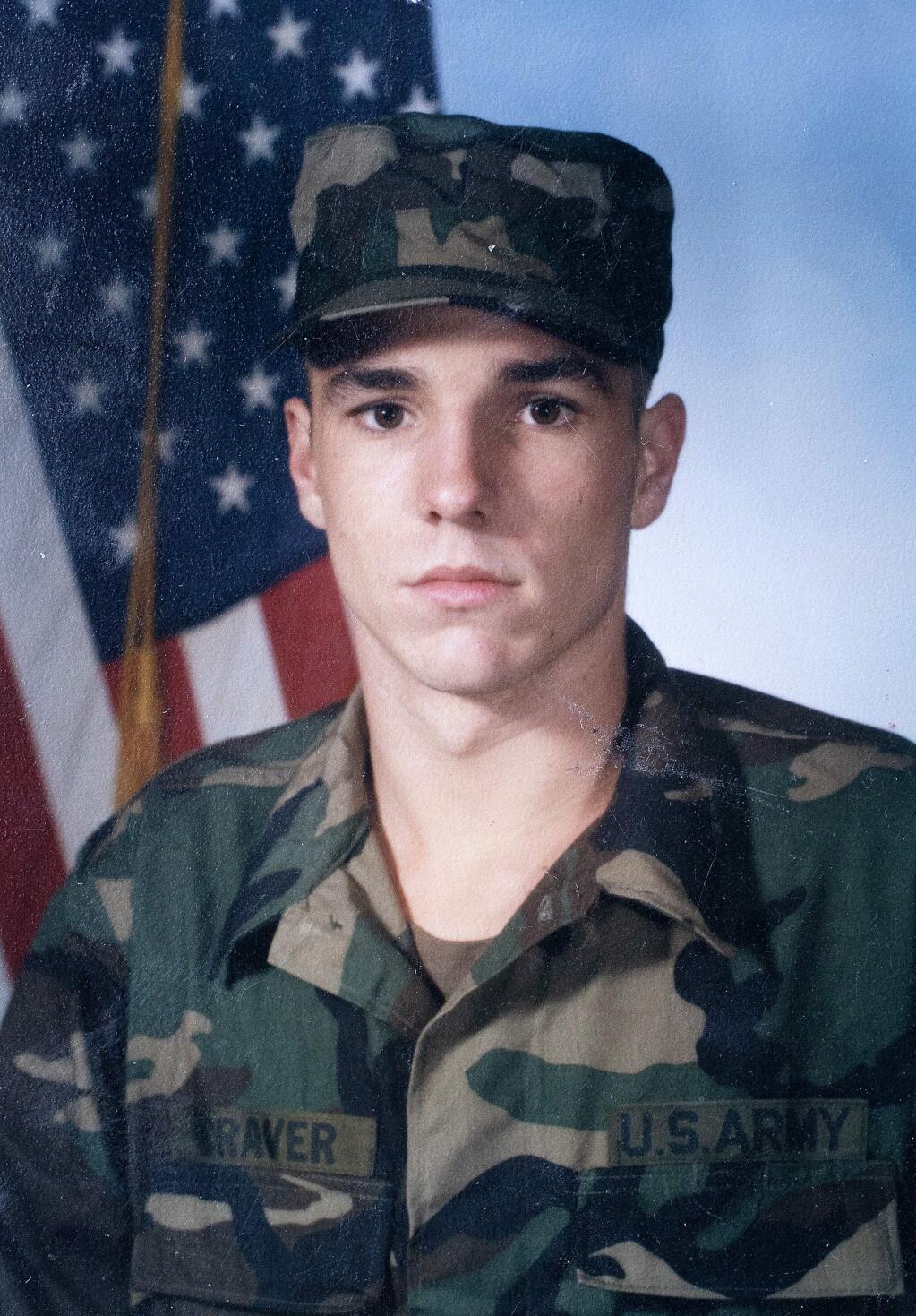 Anthony Craver photo from U.S. Army when he was 18 years-old.
