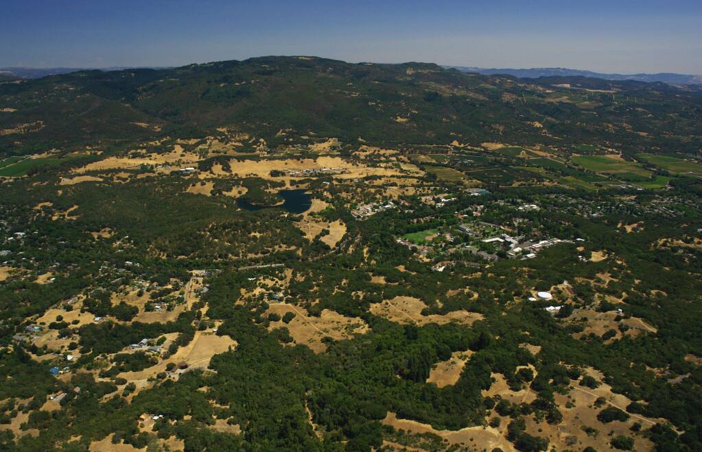 The Sonoma Developmental Center land from above. Photo by Robert Janover.