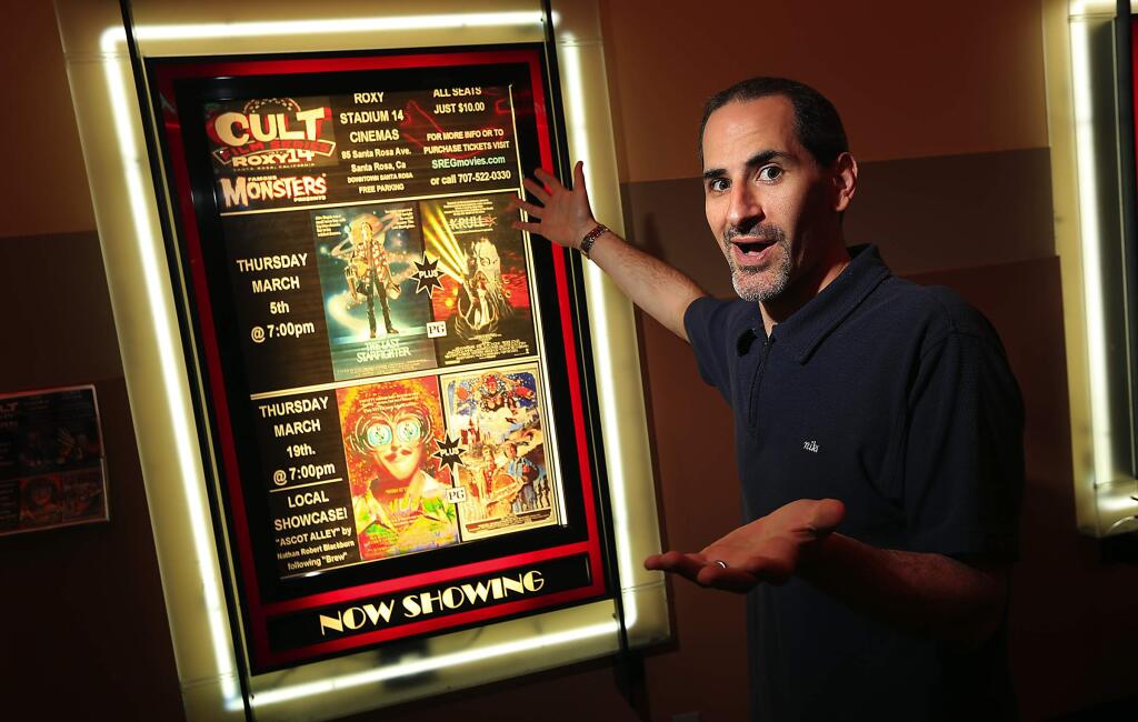 PHOTO: 1 by JOHN BURGESS / The Press Democrat Neil Pearlmutter is the brains behind the Roxy theater's CULT (Classic Underground Lost Treasures) movie night.