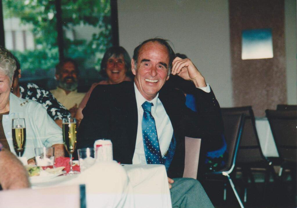 Randy Litzenberg, a former SVHS math teacher, died April 26 following a fire at his Boyes-area home. He is shown here at his retirement party in 2001. (SUBMITTED)