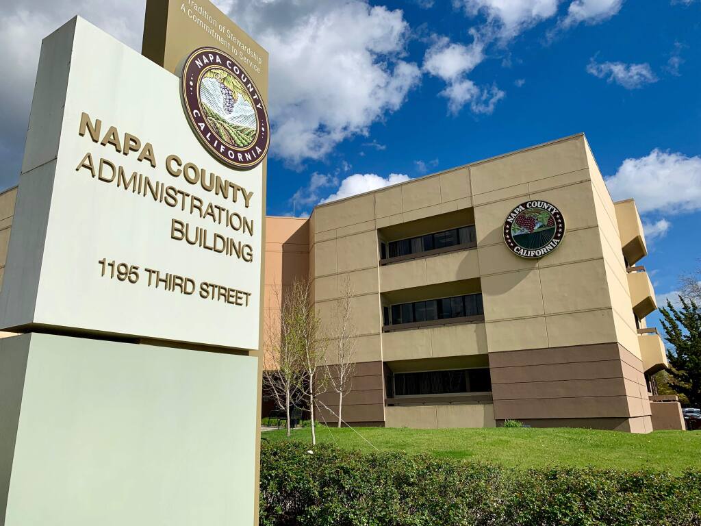 Napa County administration building at 1195 Third St. in Napa on March 29, 2019 (Jeff Quackenbush / North Bay Business Journal)