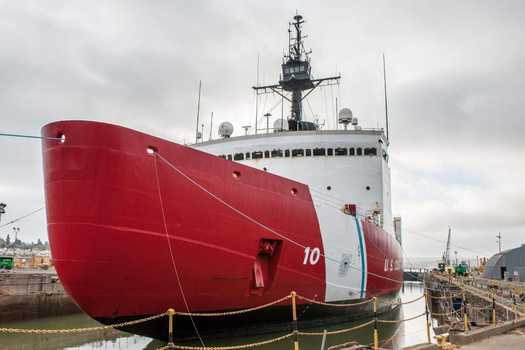 U.S. Coast Guard icebreaker Polar Star had $5.1 million in repairs in August 2014 at Mare Island Dry Dock in Vallejo before setting off for Antarctica. The project employed 70 for three months.
