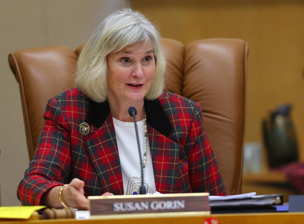 (File photo) First District Sonoma County Supervisor Susan Gorin (Christopher Chung/ The Press Democrat)