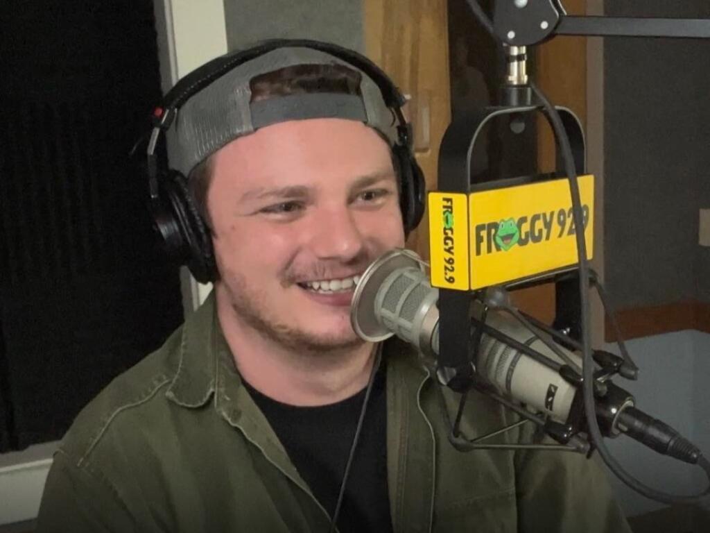 Tanner Chamber, co-host of country music radio station Froggy 92.9’s morning radio show, ‘Amber and Tanner in the Morning,’ has left the station he announced last week. (Froggy 92.9 via Facebook)