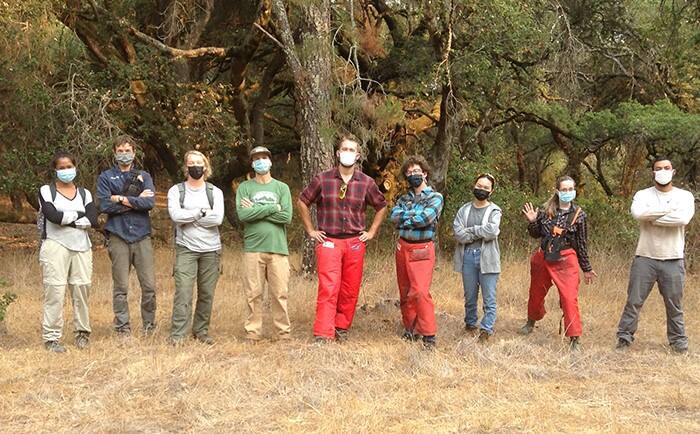 Santa Rosa Junior College students and teachers out in the field as part of the wildfire resiliency program. (SANTA ROSA JUNIOR COLLEGE PHOTO)