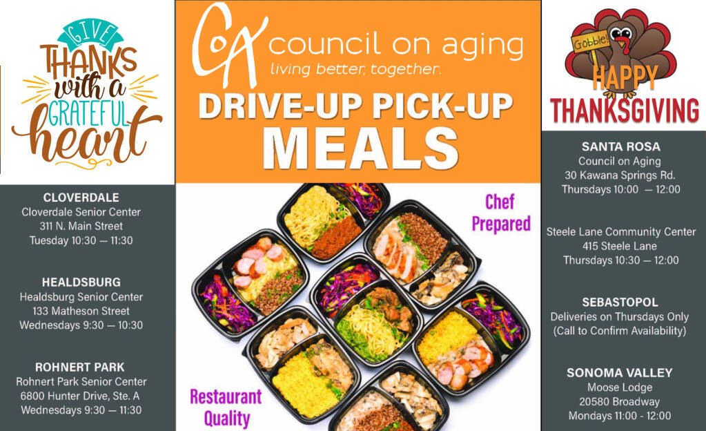 Council on Aging is preparing holiday meals for pick up. Please call the day before by 10 am. Wear a mask! all other distancing and hygiene protocols will be in place.