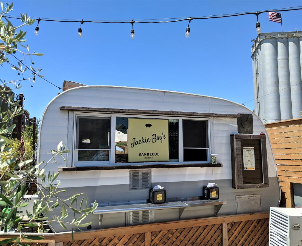 Jackie Boy's Barbcue - a new offering from the Block - Petaluma, will also brew Two Rock beer.