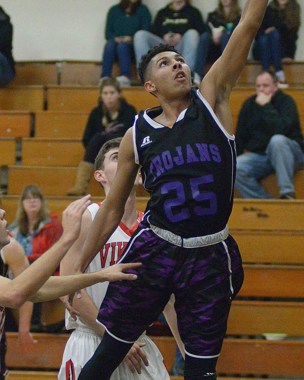 SUMNER FOWLER/FOR THE ARGUS-COURIERSenior Ryan Perez earned a spot on the All-Empire basketball team after leading Petaluma High to its best season in nearly a decade.