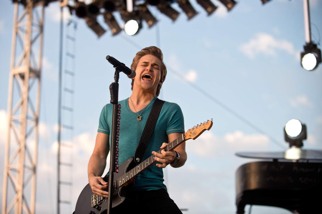 Award-winning singer/songwriter Hunter Hayes in concert at Chris Beck Arena during the Sonoma County Fair in Santa Rosa, Calif., on August 6, 2013. (Alvin Jornada / For The Press Democrat)