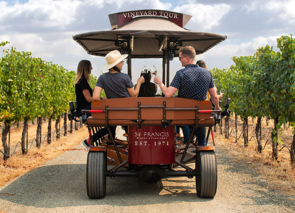 A new way to tour St. Francis Winery.