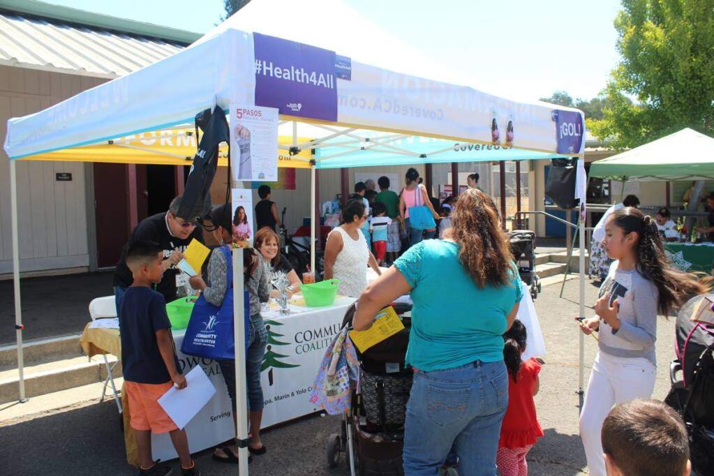 More than 200 youngsters flocked the fair and left with free goodies.