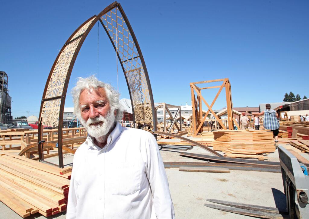 Petaluma artist David Best designed the 'Temple of Grace' for this year's Burning Man celebration in Nevada's Black Rock Desert. Best is known for the intricate temporary temples that he has consistently built - with the help of hundreds of volunteers - and taken to Burning Man over the last 14 years.