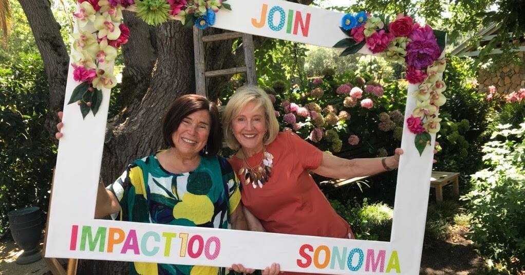 Impact 100 Sonoma co-presidents Lynne Lancaster and Claudia Sims.