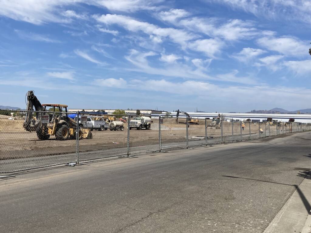 Preliminary work is being done at the proposed site of an Amazon distribution center near the Charles M. Schulz-Sonoma County Airport, in an unincorporated area bordered by Windsor and the Mark West community of Santa Rosa. (Handout)