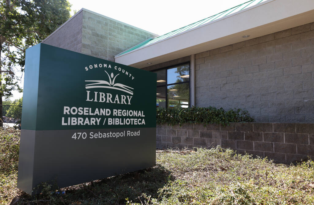 The new Roseland Regional Library in Santa Rosa on Friday, July 2, 2021.  (Christopher Chung/ The Press Democrat)