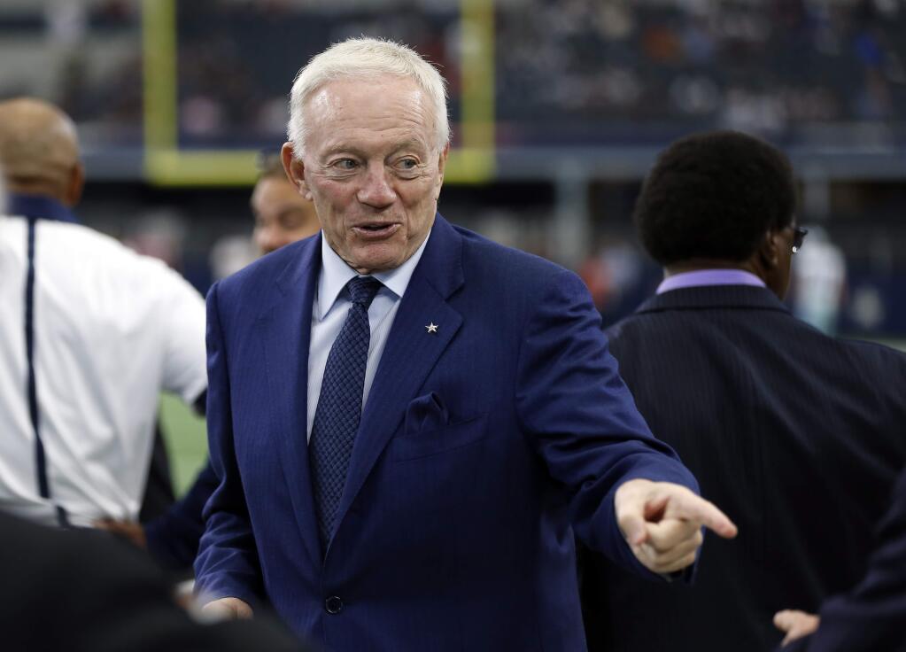 Dallas Cowboys team owner Jerry Jones is a vocal proponent of the NFL moving a teams or teams to Los Angeles as soon as possible. (AP Photo/Brandon Wade)