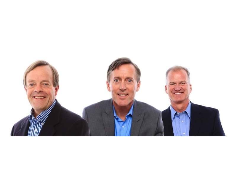 The executive team of San Rafael's CleanFund: John Kinney, founder and executive chairman; Greg Saunders, CEO; Joe Euphrat, managing director. (COMPOSITE OF IMAGES FROM CLEANFUND.COM)