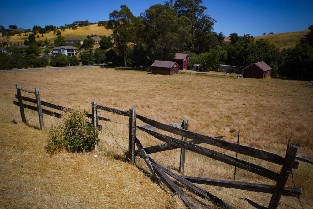 Scott Ranch on the western edge of Petaluma. An environmental group and a developer struck a deal to preserve the ranch. (CRISSY PASCUAL / Petaluma Arugs-Courier)