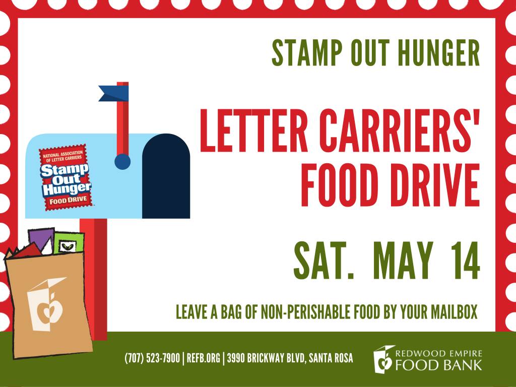 Help stamp out hunger this weekend. (COURTESY OF THE NATIONAL ASSOCIATION OF LETTER CARRIERS).