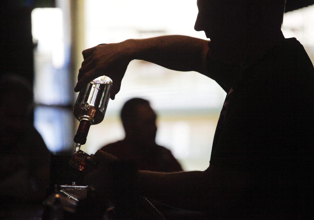 At Penngrove Pub, shots and beers are the popular choice among regulars. (CRISSY PASCUAL/ARGUS-COURIER STAFF)