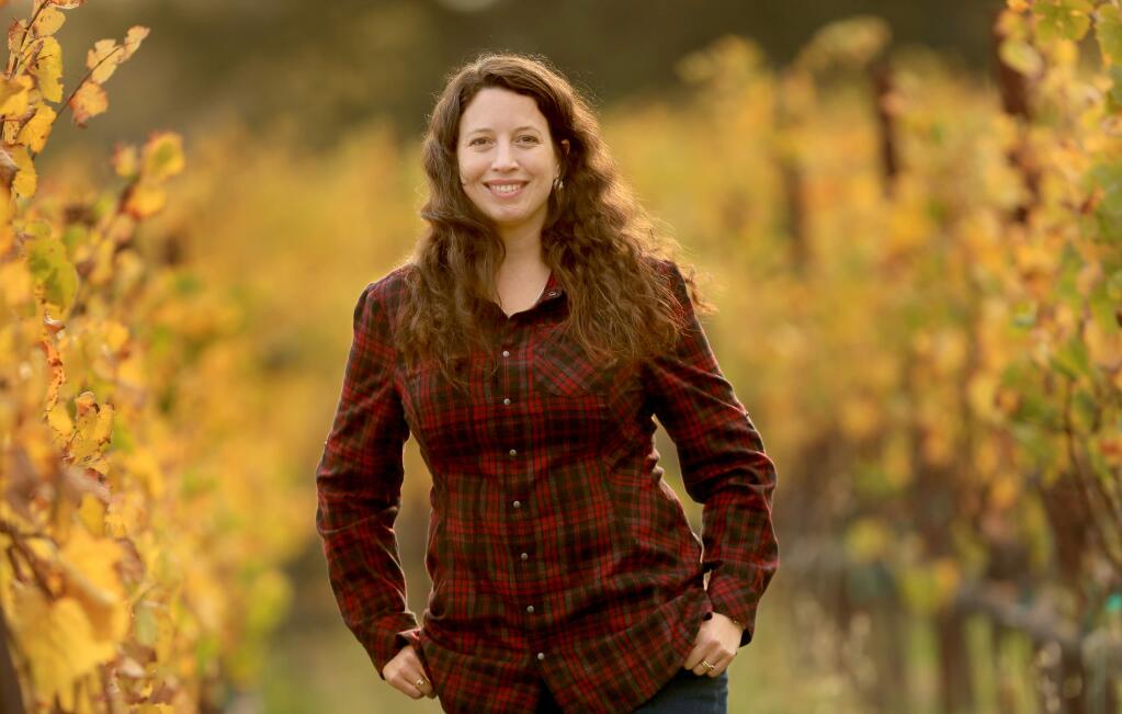 Elizabeth Grant-Douglas, the director of winemaking at La Crema in Windsor, shown on Wednesday, Nov. 5, 2014. (KENT PORTER/ PD)