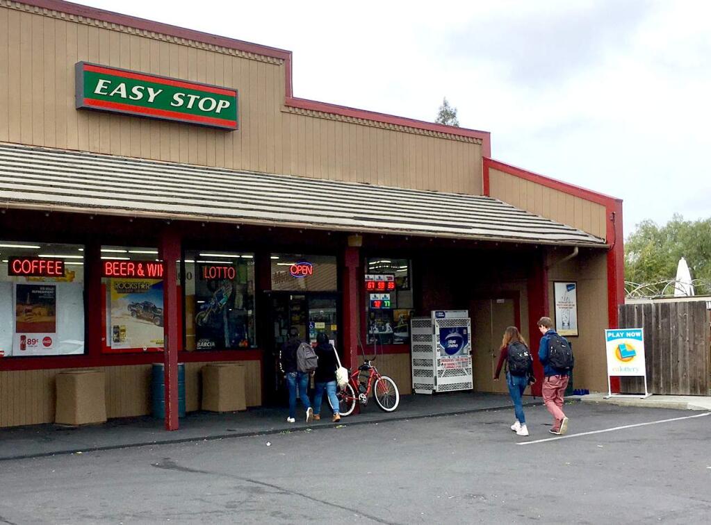 Easy Stop is a polular spot for Sonoma Valley High School students to pick up snacks at lunch.