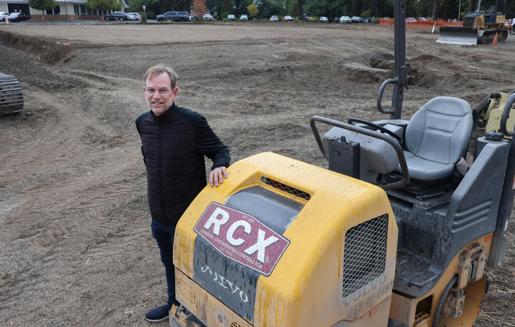 Andrew Bailey, founder and CEO of Anova Center for Education in Santa Rosa, shows the new site for the school on Concourse Boulevard in Santa Rosa, Monday, Oct. 9, 2023. (Christopher Chung / The Press Democrat)