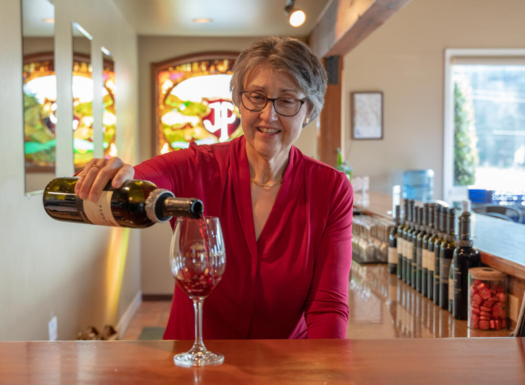 Julie Pedroncelli St. John is promoted to president of Pedroncelli Winery in Sonoma County's Dry Creek Valley. (Amber Burke photo)