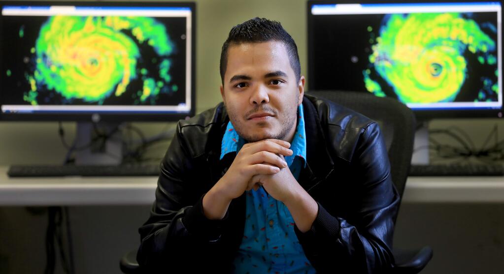 Puerto Rico-born Jose J. Hernandez Ayala, a Sonoma State University professor and Climate Research Center director, co-authored a paper that found a warming climate has made devastating hurricanes nearly five times more likely than in the 1950s. (KENT PORTER/ PD)