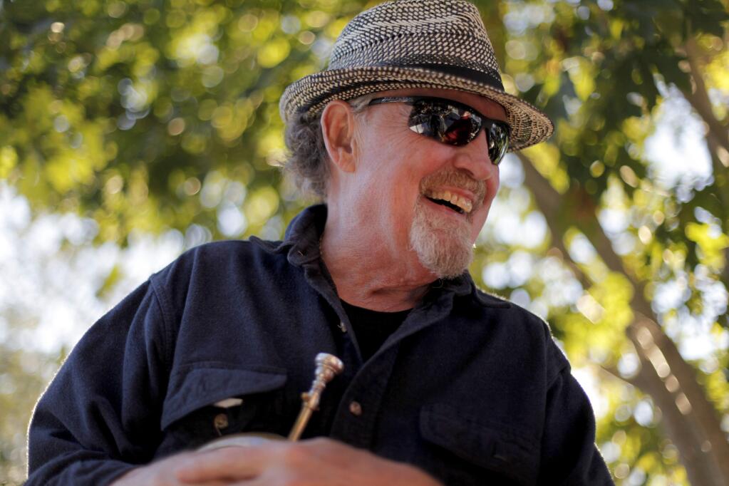 Petaluma, CA, USA. Friday, July 08, 2016._Local musician, Peter Welker, 74 performs with his band 'The Peter Welker Sextet' every Friday night at Graffiti during the summer.(CRISSY PASCUAL/ARGUS-COURIER STAFF)