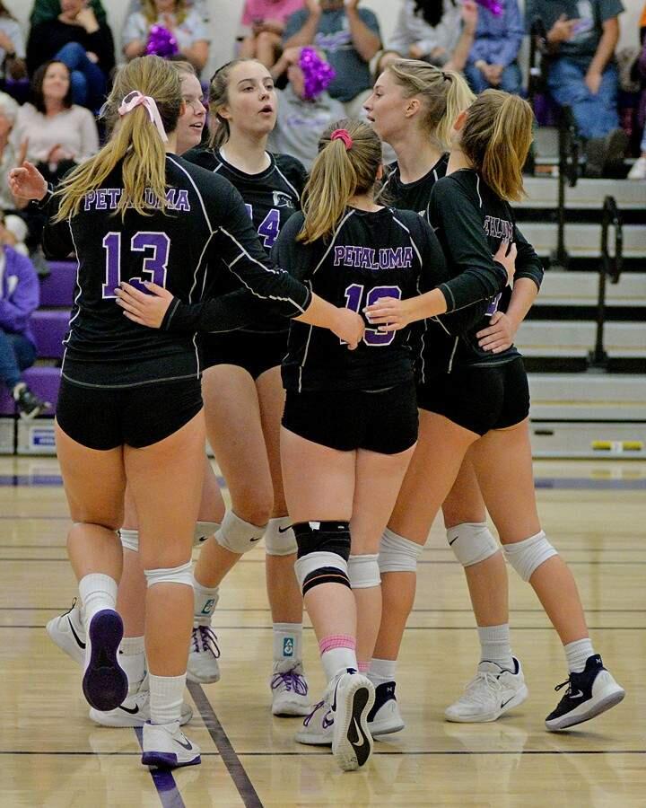 SUMNER FOWLERThe Petaluma High volleyball team had a season to celebrate, finishing second in the VVAL, reaching the semifinals of the NCS playoffs and earning a spot in the Nor-Cal playoffs.