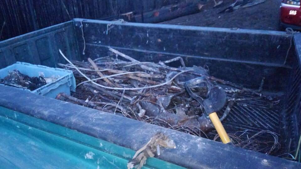 Two women were jailed after being found with copper pipes and wiring from a Mark West Springs Road property burned in the Tubbs fire on Monday, Jan. 29, 2018. (SONOMA COUNTY SHERIFF/ FACEBOOK)