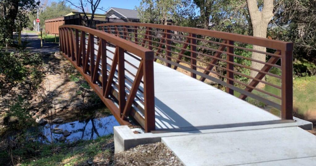 A rendering of the new bridge to be installed over Fryer Creek. (City of Sonoma)