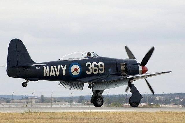 SUBMITTED PHOTORuss Francis in his Sea Fury. The ex-49er has two passions in life, flying and football.