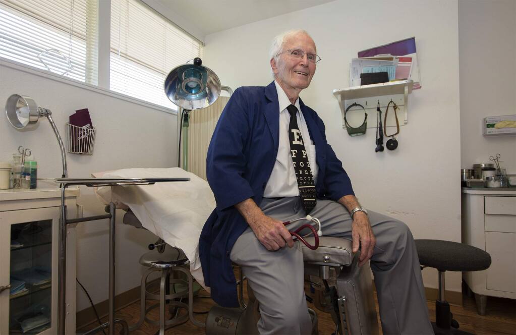 Dr. John Shafer, MD, has practiced family medicine in Sonoma Valley for 56 years. (Photo by Robbi Pengelly/Index-Tribune)