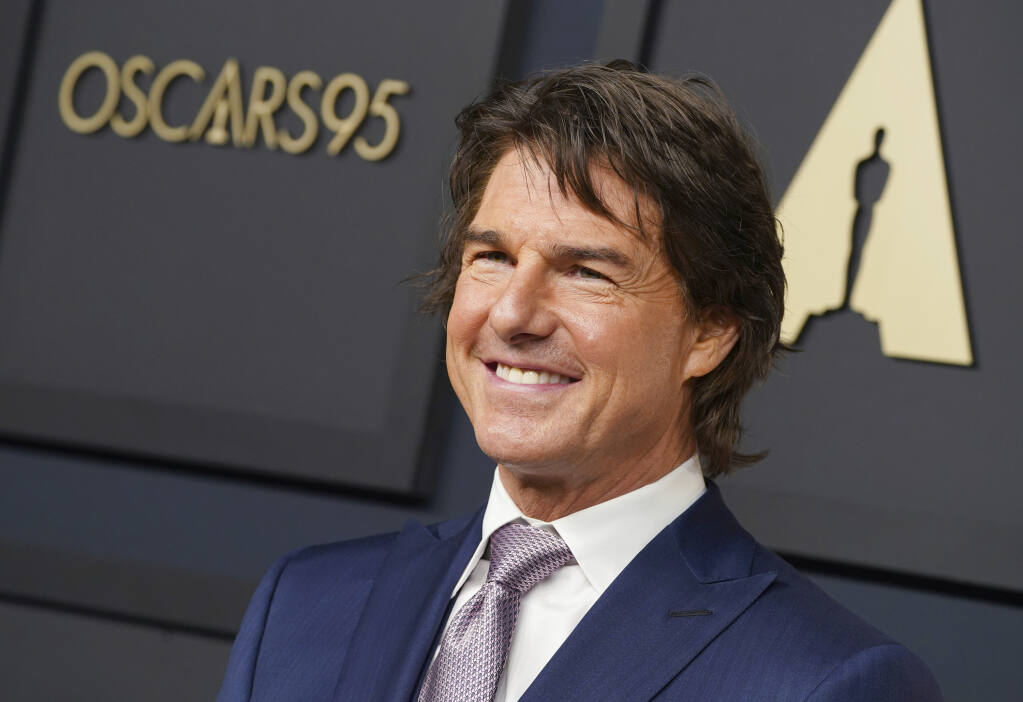 Tom Cruise arrives at the 95th Academy Awards Nominees Luncheon on Monday, Feb. 13, 2023, at the Beverly Hilton Hotel in Beverly Hills, Calif. (Photo by Jordan Strauss/Invision/AP)