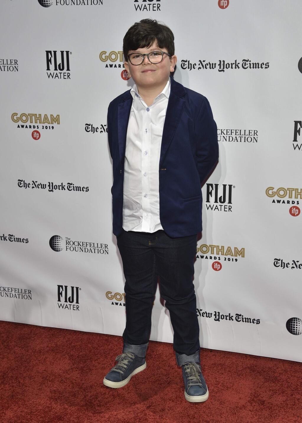 Archie Yates attends the Independent Filmmaker Project's 29th annual IFP Gotham Awards at Cipriani Wall Street on Monday Dec. 2, 2019, in New York. (Photo by Evan Agostini/Invision/AP)