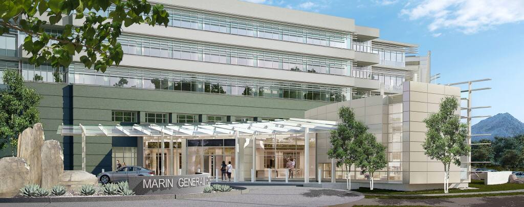 The four-story MarinHealth Medical Center is expected to open in 2020. (Perkins Eastman)