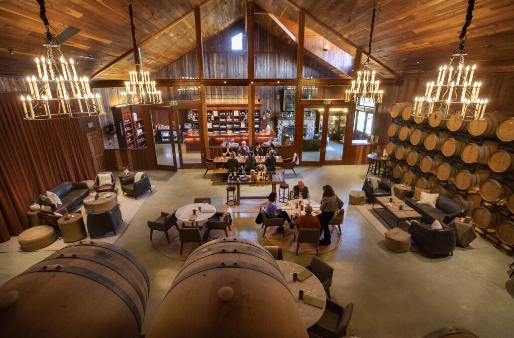 Lambert Bridge Winery in the Dry Creek Valley only hold tasting by appointment and sell their wine directly to their wine club members. (photo by John Burgess/The Press Democrat)