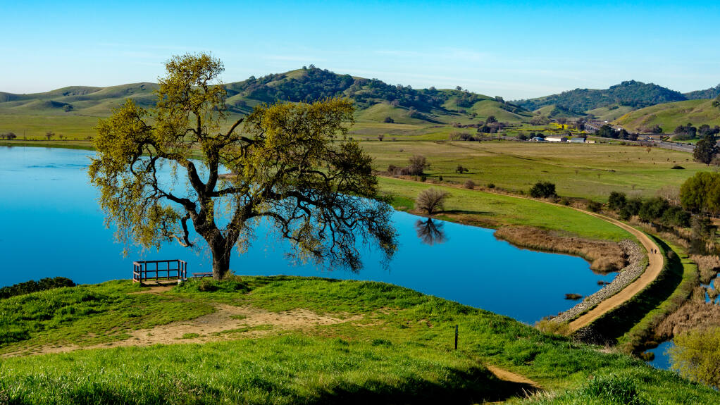 Here’s the view of the lake in Lagoon Valley Park in southwest Vacaville on April 18, 2018. It’s part of hundreds of acres of open space around the Lagoon Valley project.  (AlexandraRC / iStockphoto)